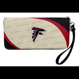 Atlanta Falcons NFL Curve Zip Organizer Wallet- New!!